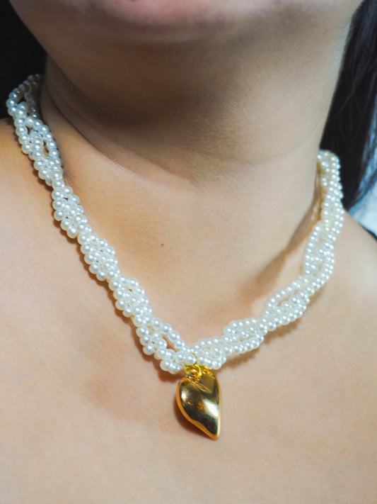 Collar Corazón de Perla