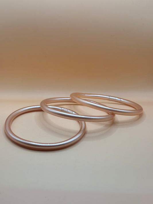 Pulsera Tibetana Rosa Metalizada