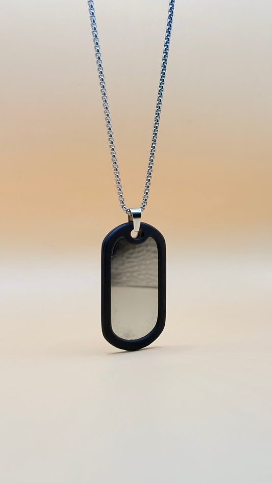 Cadena Clásica Militar con Placa