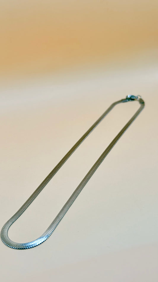 Cadena Panza de Víbora Plateada